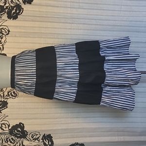 Tiered midi skirt